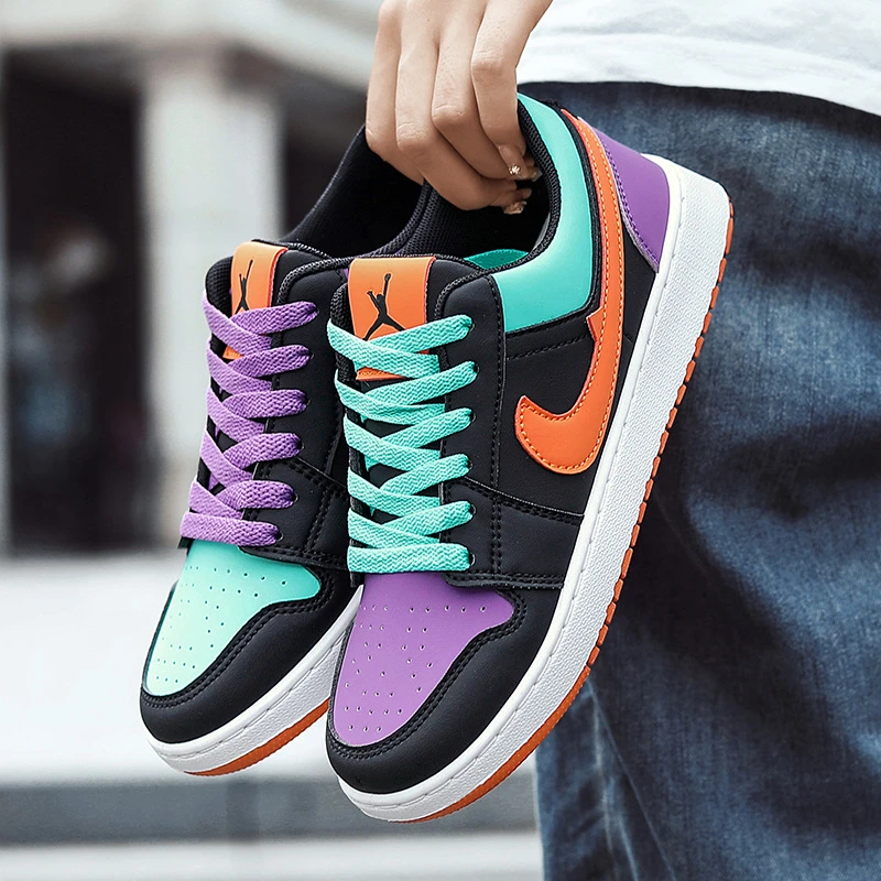 莆田AJ正版男鞋墨绿色高帮板鞋Dunk运动鞋帅气有摩擦声的男士鞋子