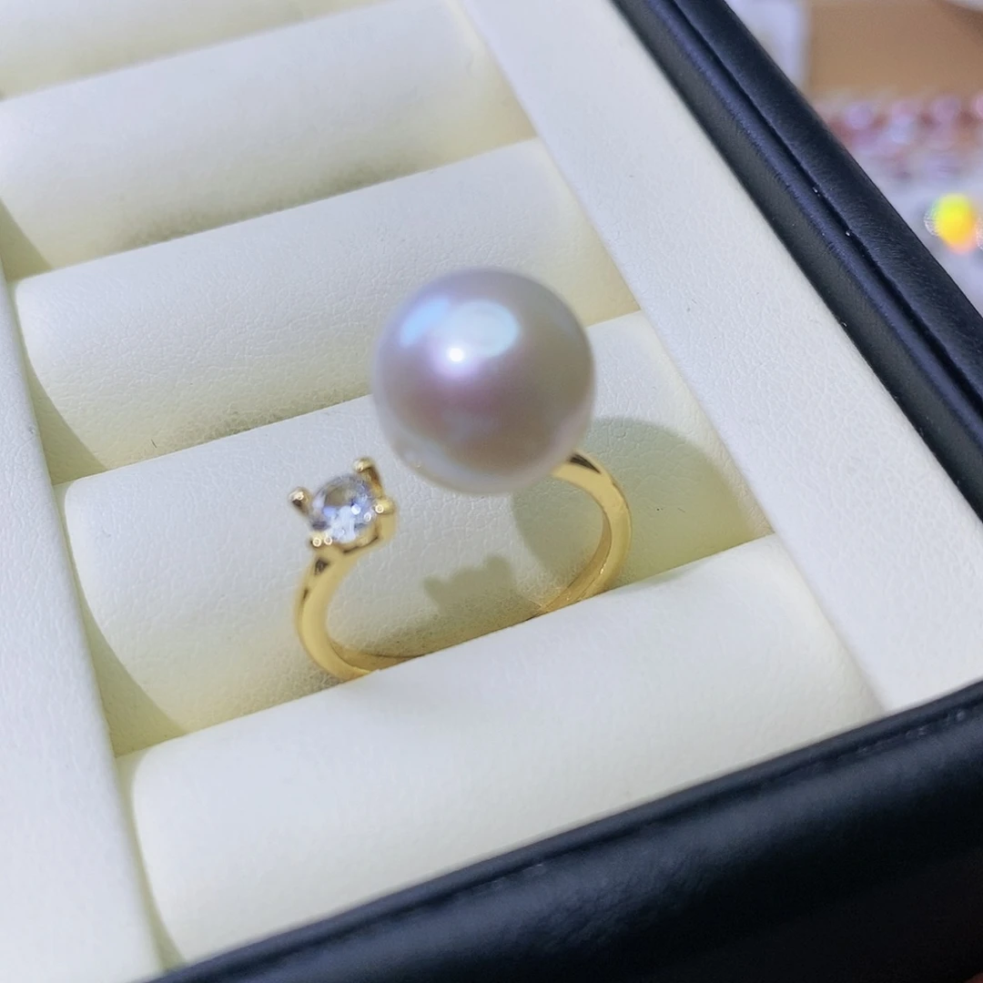 淡水珍珠戒指合金