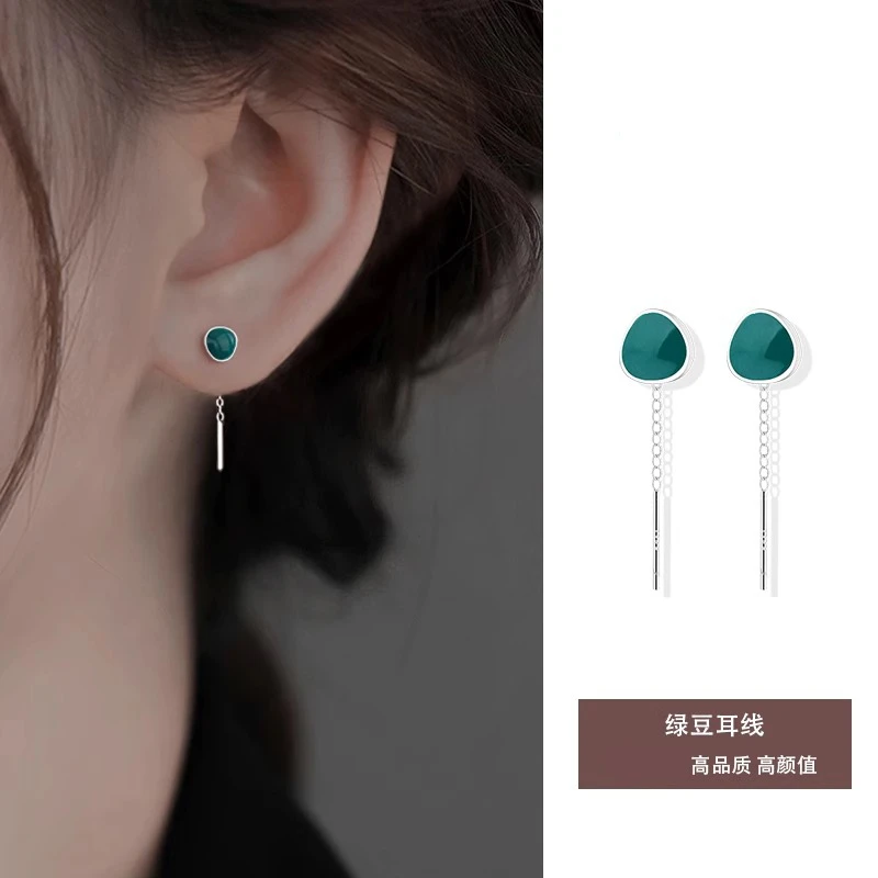 铜合金耳饰  牛油果耳线养耳洞轻奢小众耳环耳饰2025新款爆款耳环
