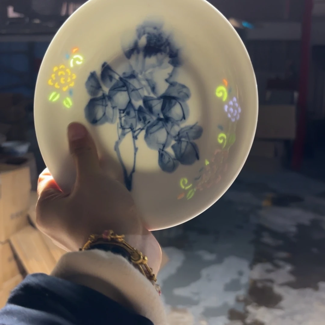 玉瓷景德镇陶瓷两只微瑕