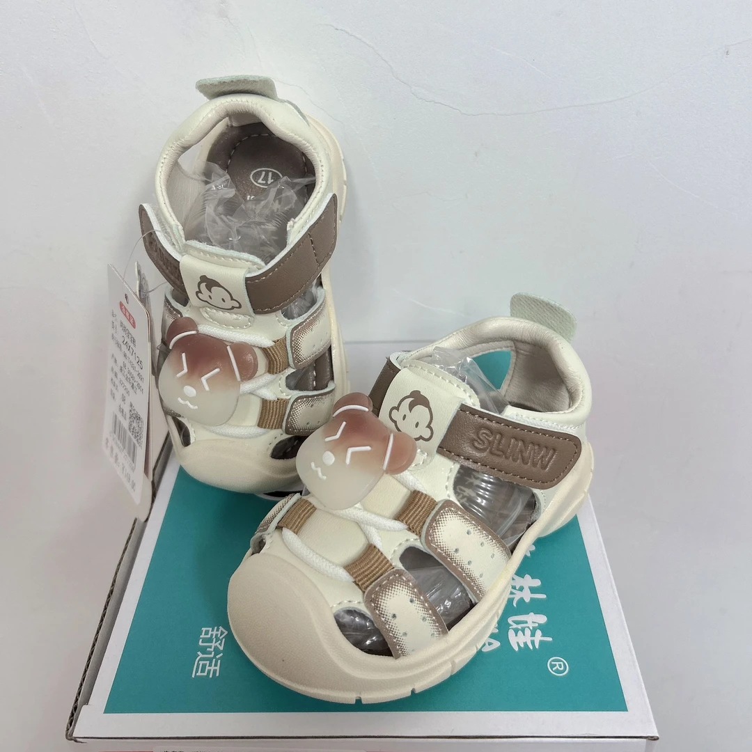 森林娃25X7125男宝夏季学步凉鞋耐磨透气防滑