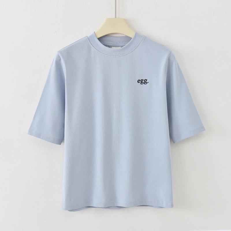 DINGPAI-「清爽简约」2025新款女款舒适简约百搭宽松休闲T恤K-613