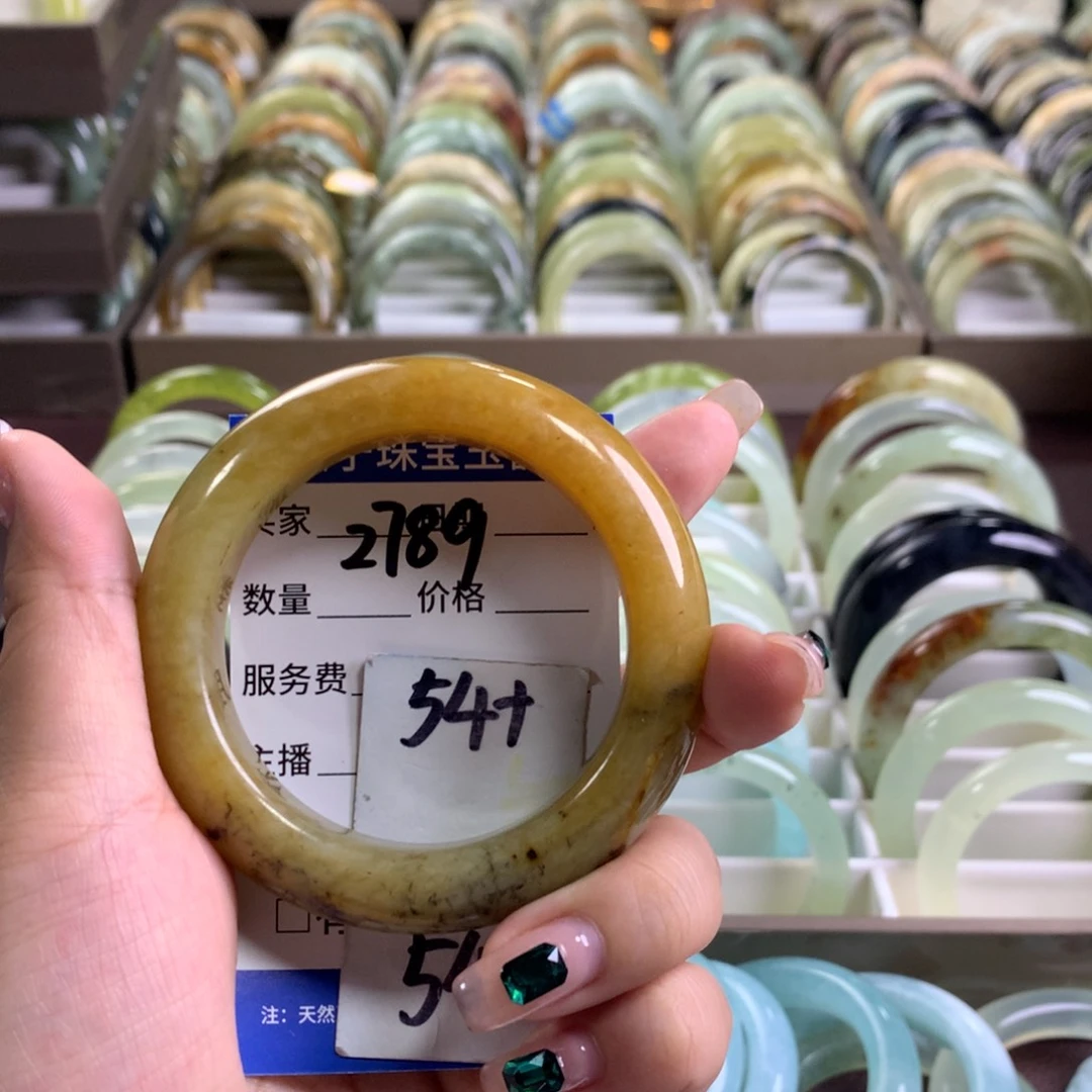 蛇纹石玉未镶嵌手镯2789