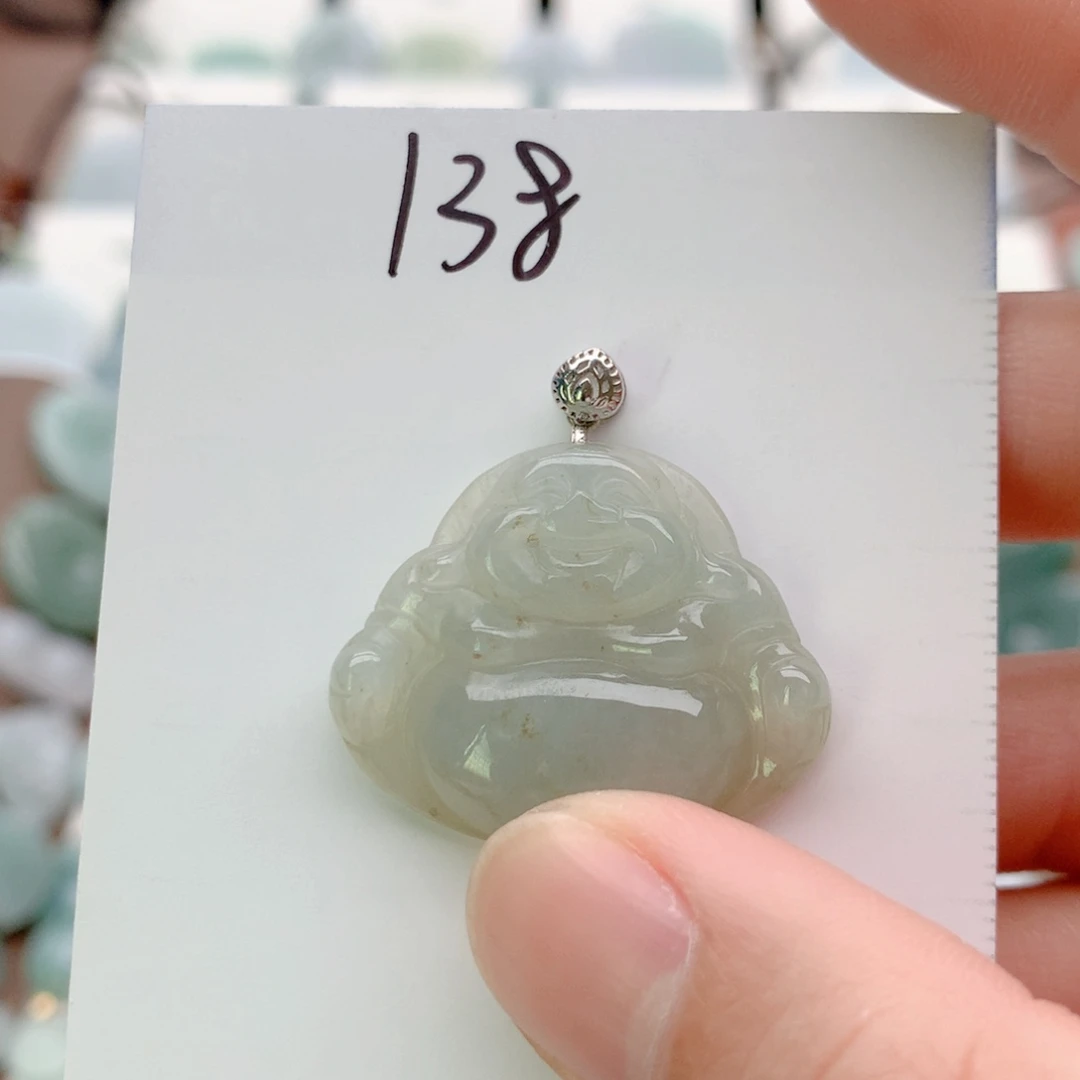 翡翠银S925镶嵌颈饰吊坠