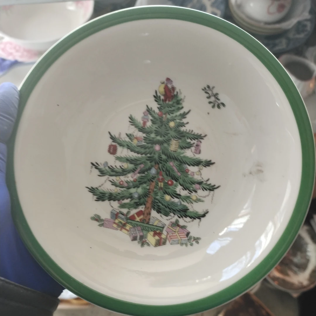 圣诞树碗！！两个！