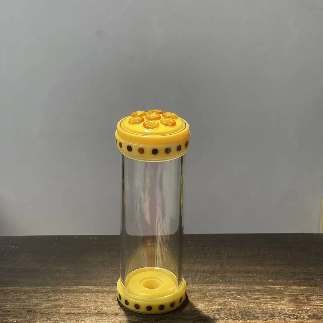 七孔嵌钉密胺扎嘴罐尺寸4*12.3cm适合养扎嘴吉尔鸣虫