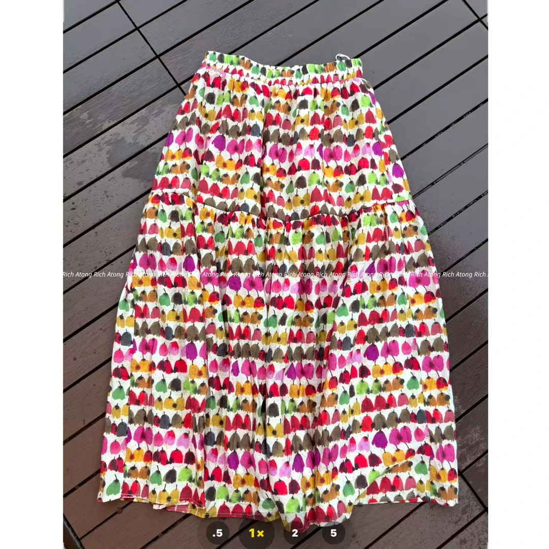 atong/阿彤-【ya梨裙】-2025 夏季大牌小花束显瘦半身裙0607-19