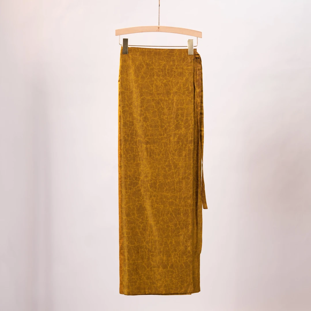 玉家人百分百桑蚕丝锻龟一片裙复古中式中国风长款百搭裙子