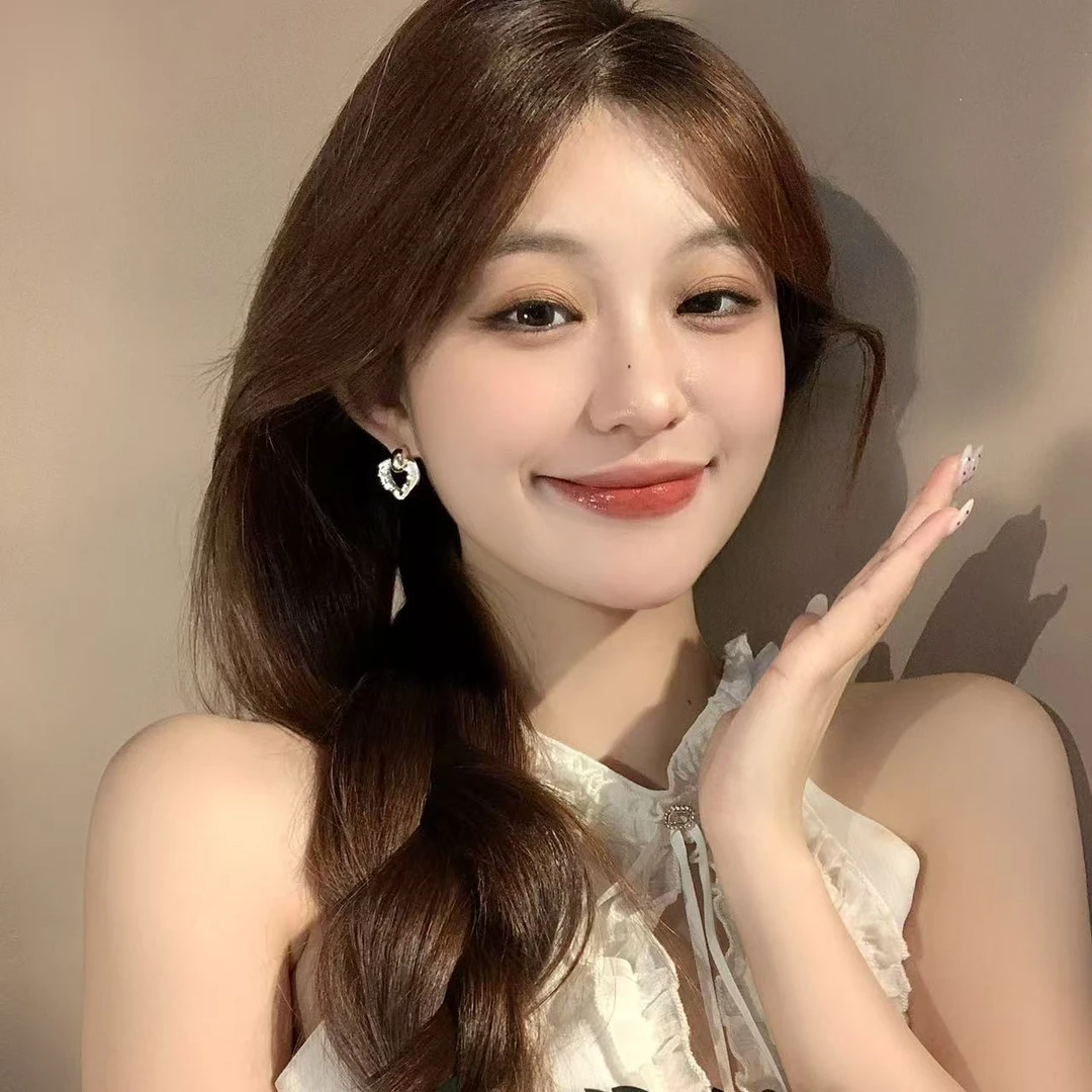 FULL GIRLISH耳环02629设计感少女爱心百搭耳钉耳饰女