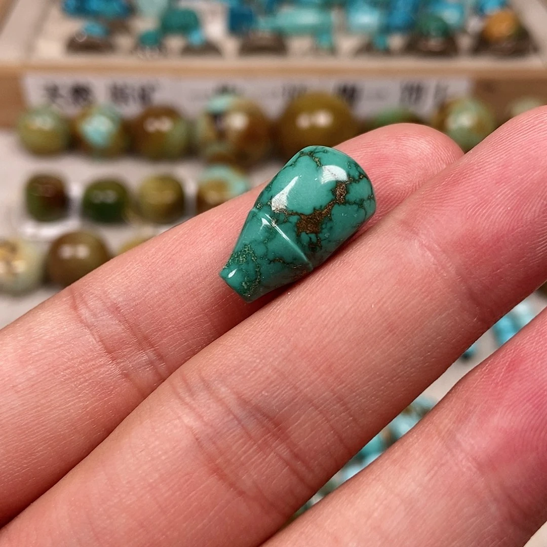 未镶嵌绿松石珠宝半成品
