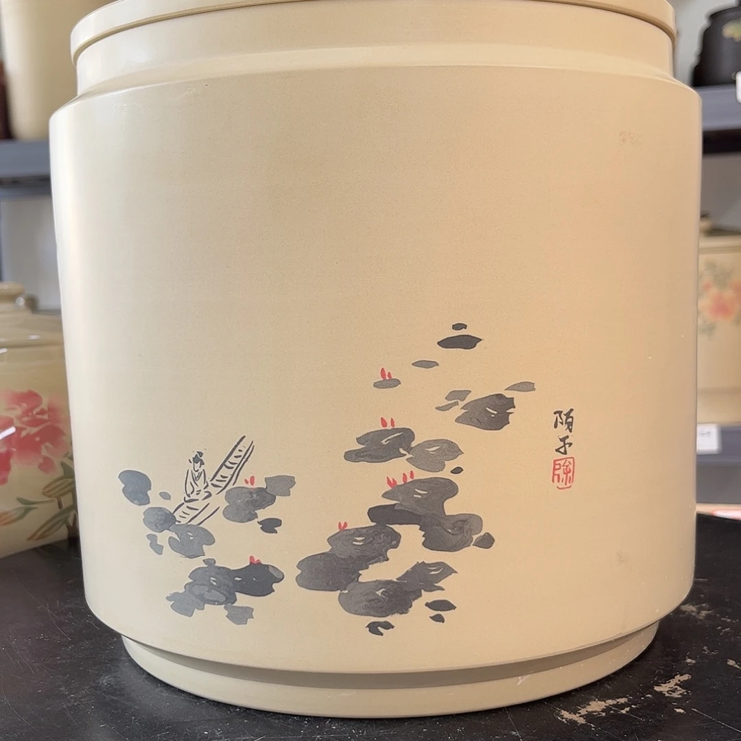 罐白泥哑光存茶罐