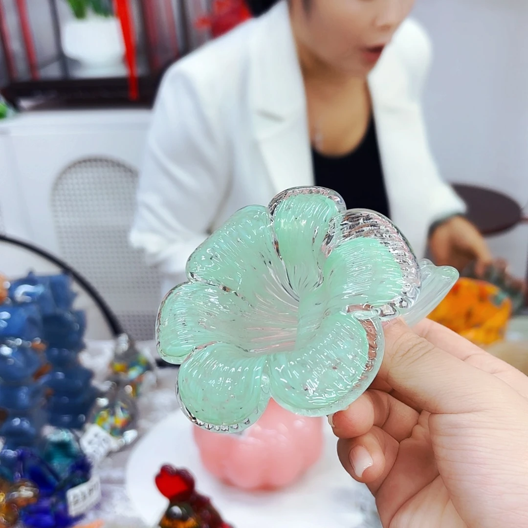 花头安妮家居琉璃摆件