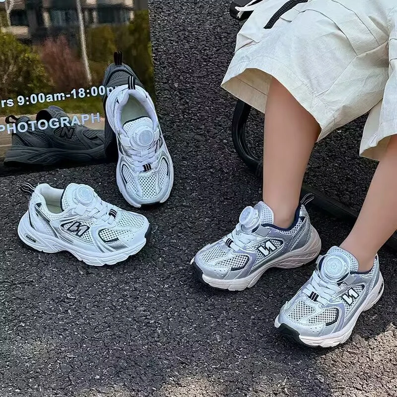 儿童老爹鞋夏季网鞋男童透气超轻跑步鞋女童运动鞋韩版网面25081