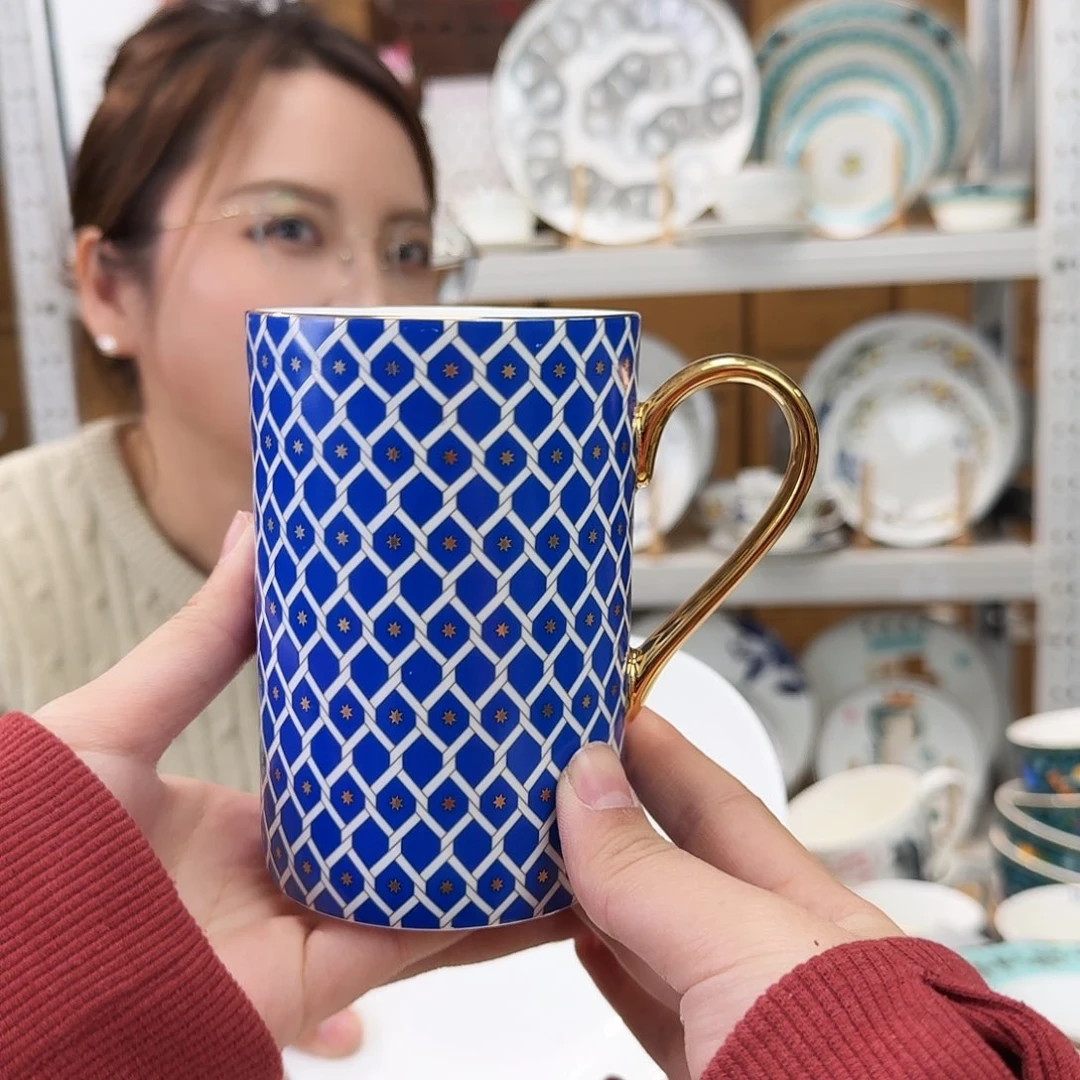 骨瓷马克杯420ml一只外贸尾单