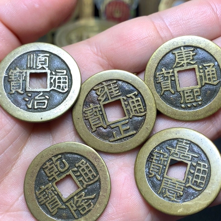 铜现代工艺品翻砂铸造五帝