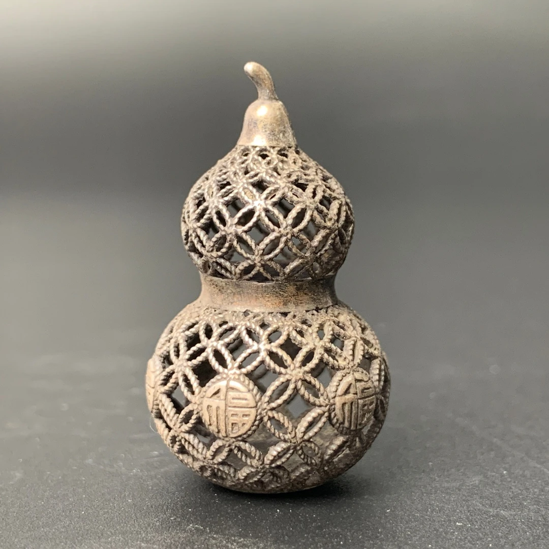 清代·镂空福字葫芦挂件35.6mm 7gwsx101840