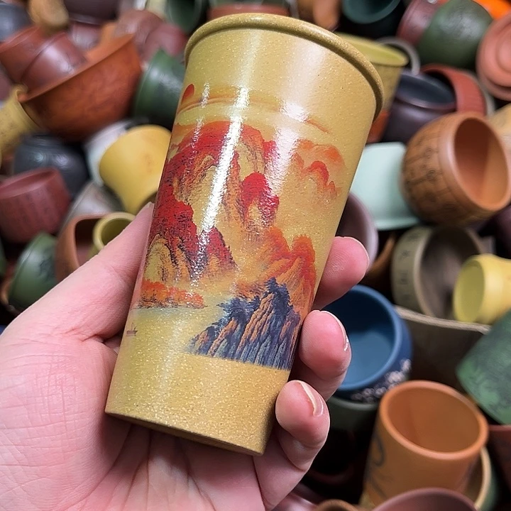 紫砂茶杯全手工紫砂主人杯