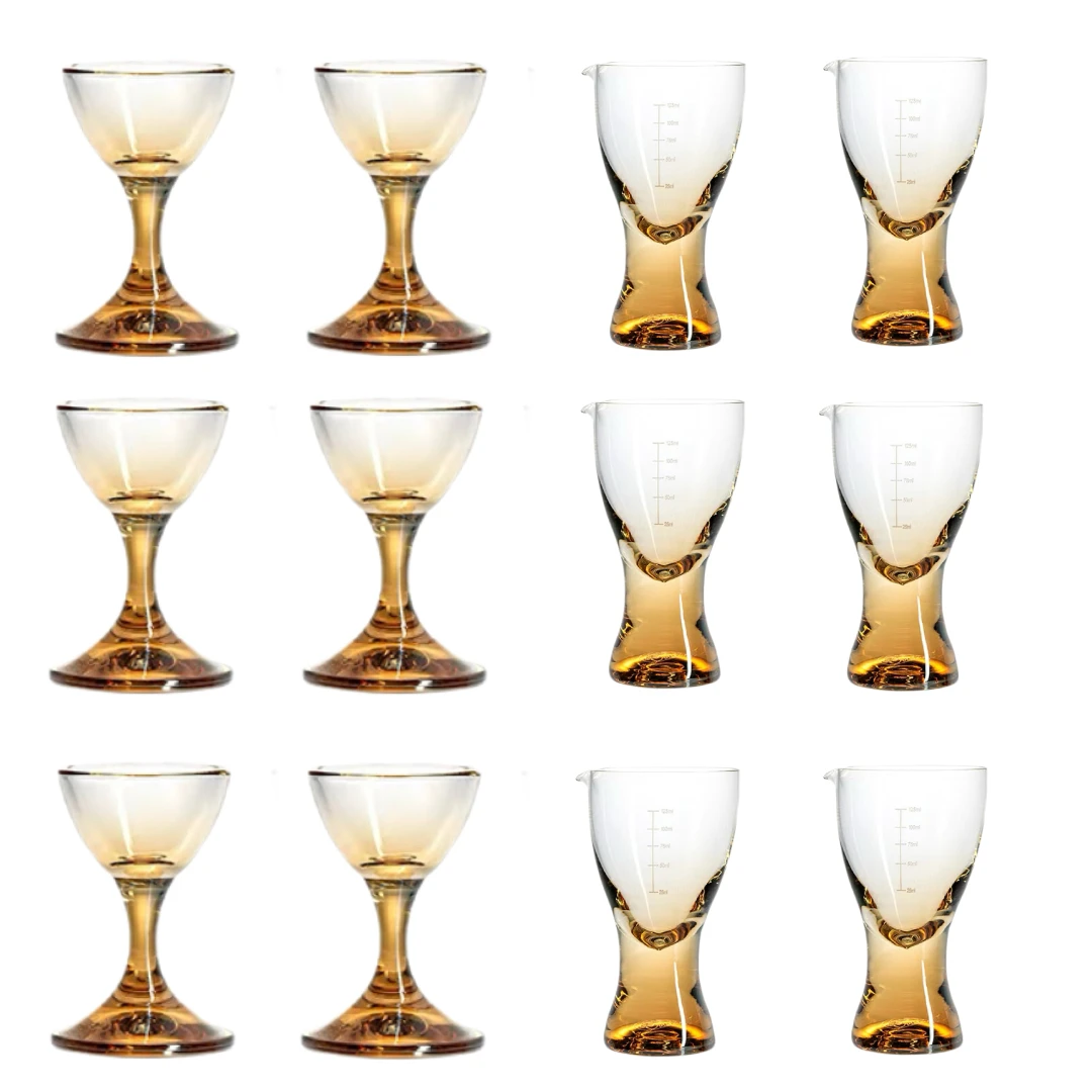 莱克斯捷克进口家用白酒杯高档无铅烈酒杯茅台杯分酒器套装6杯6壶