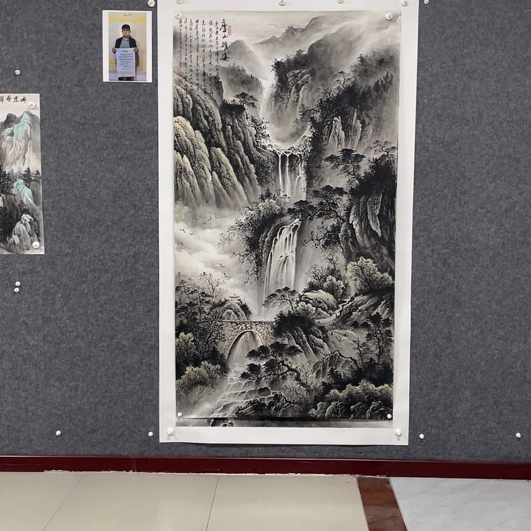 国画岳****司大六尺画芯 作品