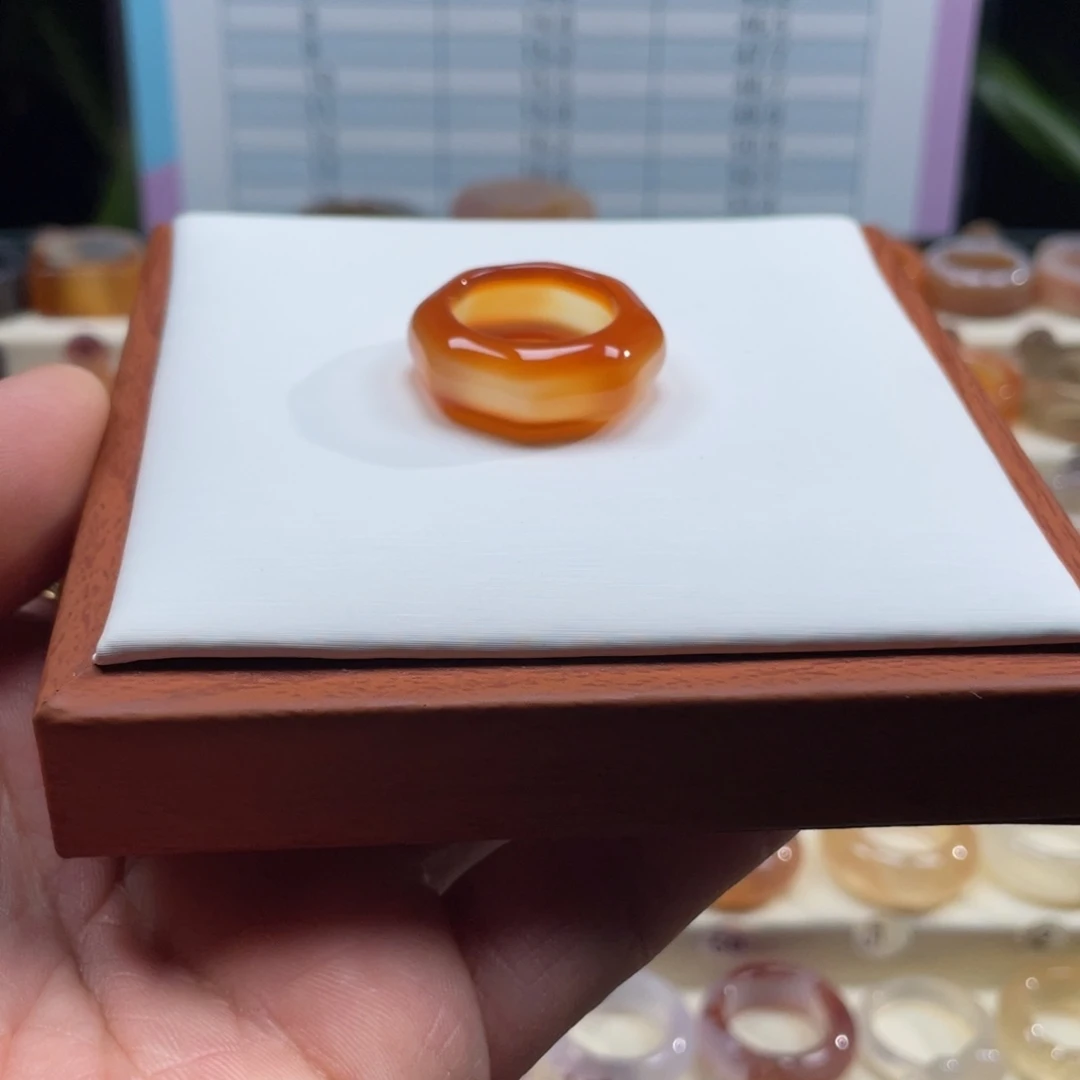 玛瑙/玉髓未镶嵌戒指Z17港15