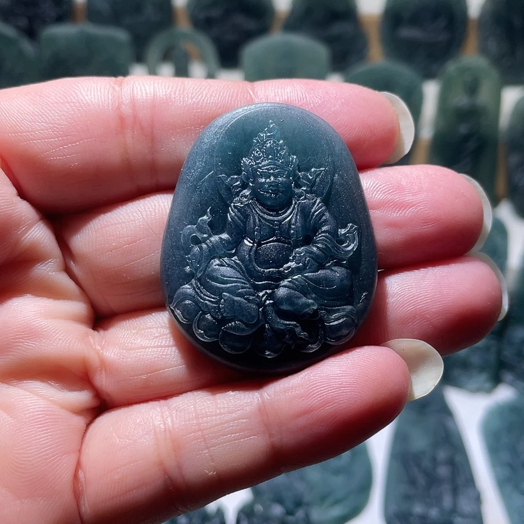 定制翡翠未镶嵌黄财神