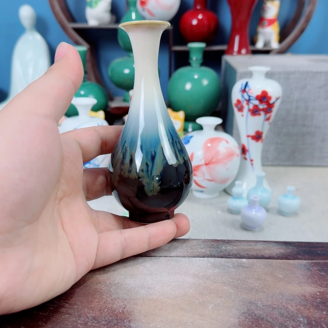 陶瓷手工小花器摆件