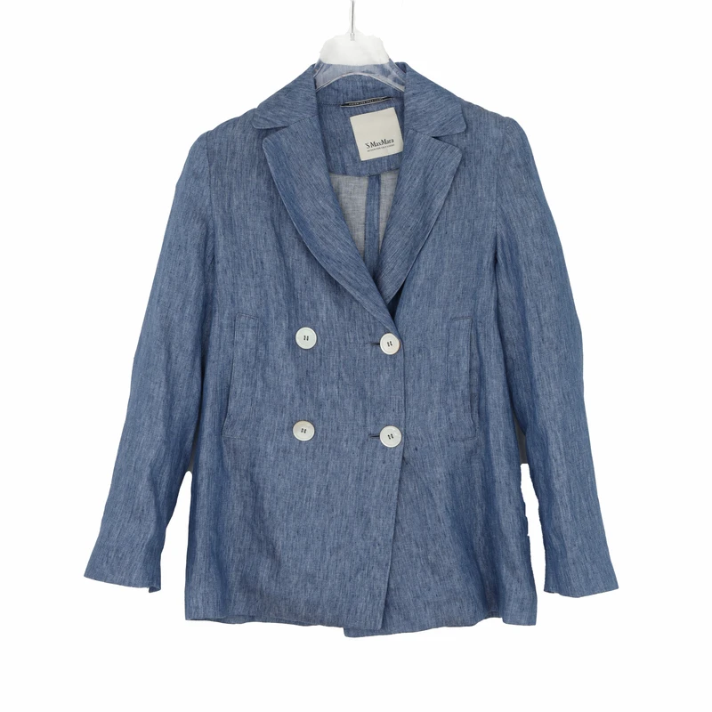 MaxMara 女士气质通勤亚麻西装外套 100953764