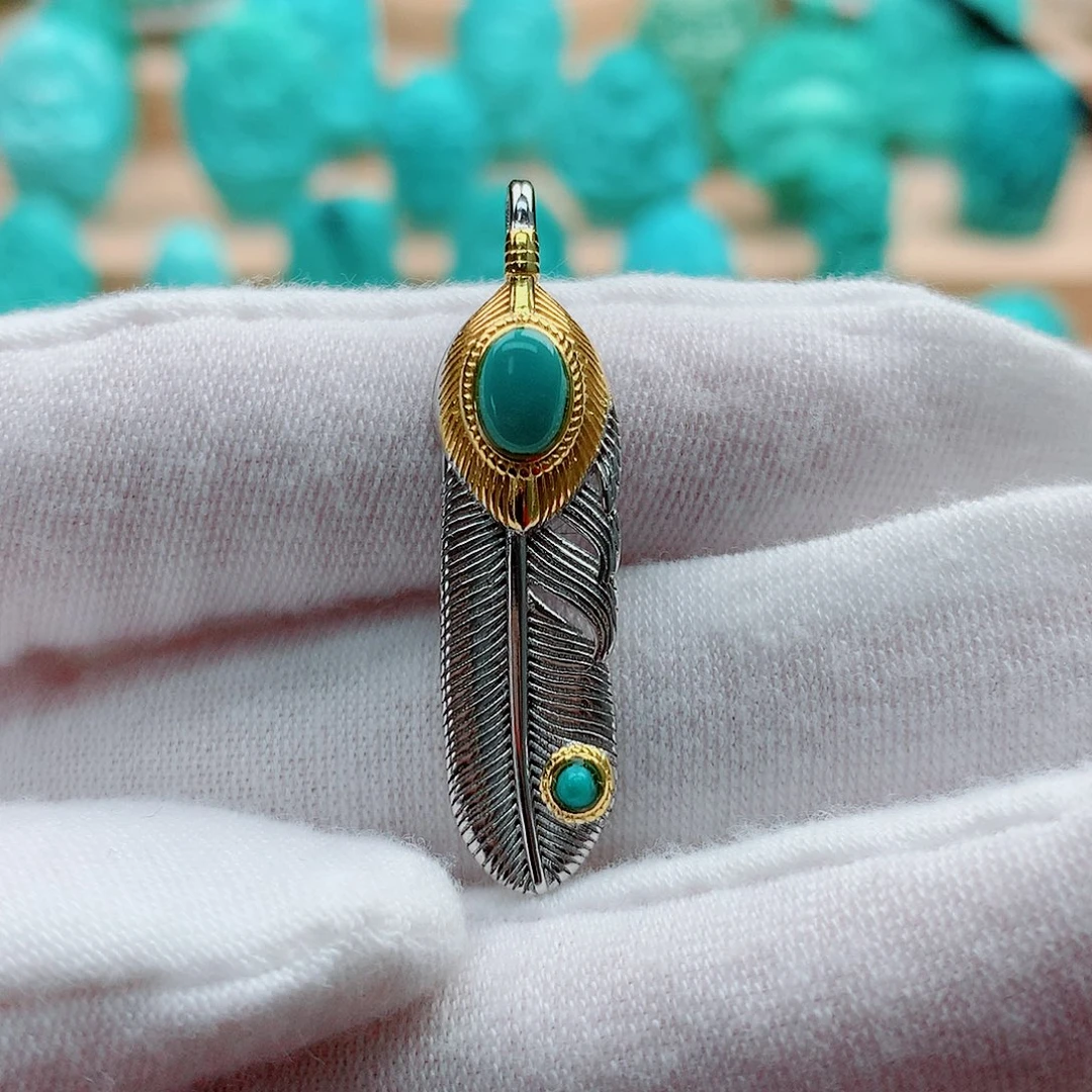 绿松石银S925镶嵌配饰