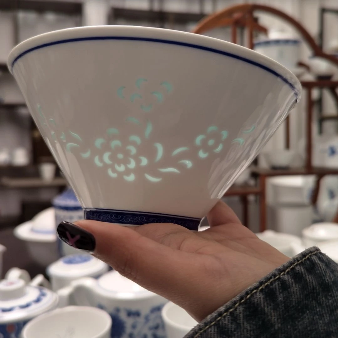 陶瓷清韵6.5寸面碗两只装