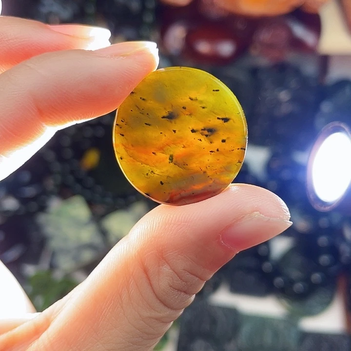 蛇纹石玉未镶嵌手串泰山玉平安扣