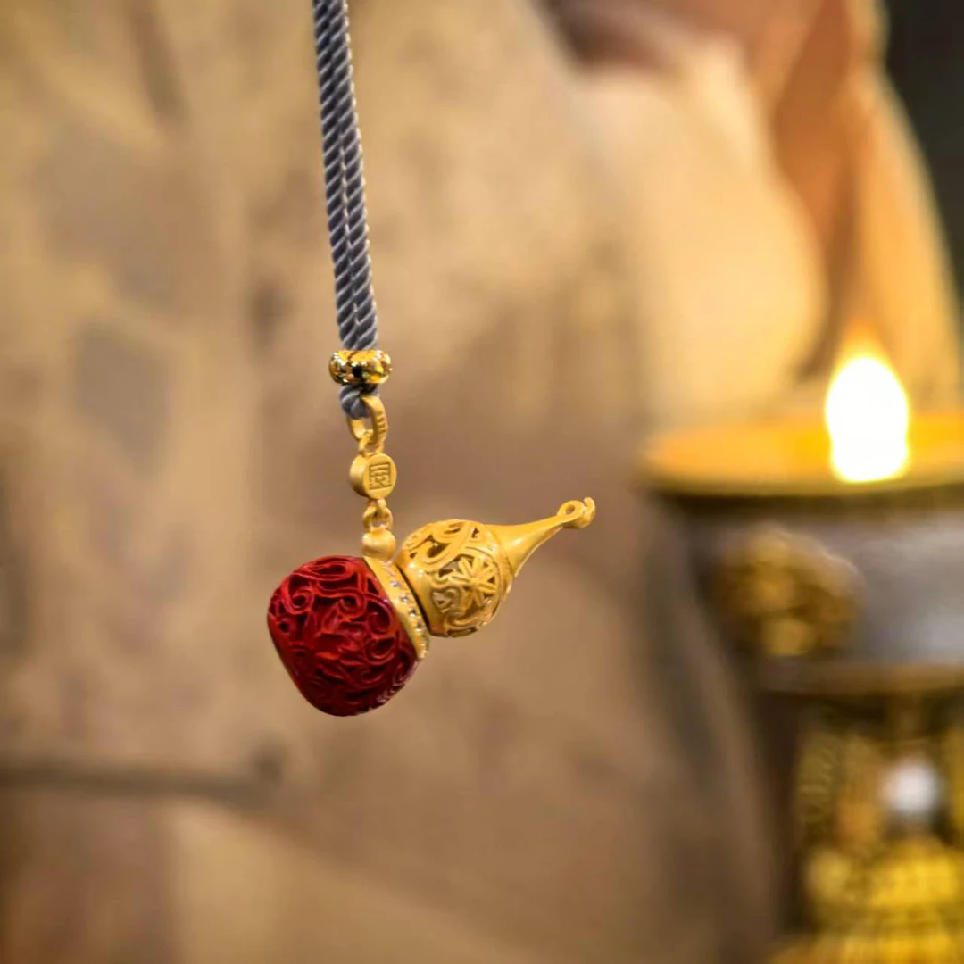 非金属布艺项链 种菩提 黄财 葫芦 杵吊坠