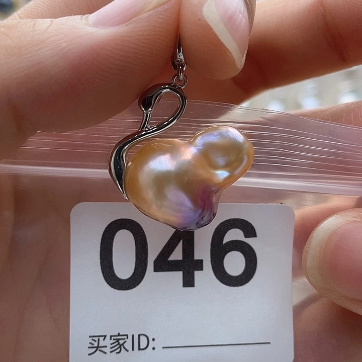 未镶嵌天然珍珠。  漏 漏 漏淡水珍珠