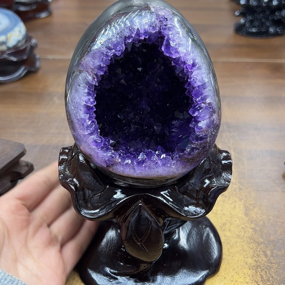 紫晶未镶嵌摆件紫晶