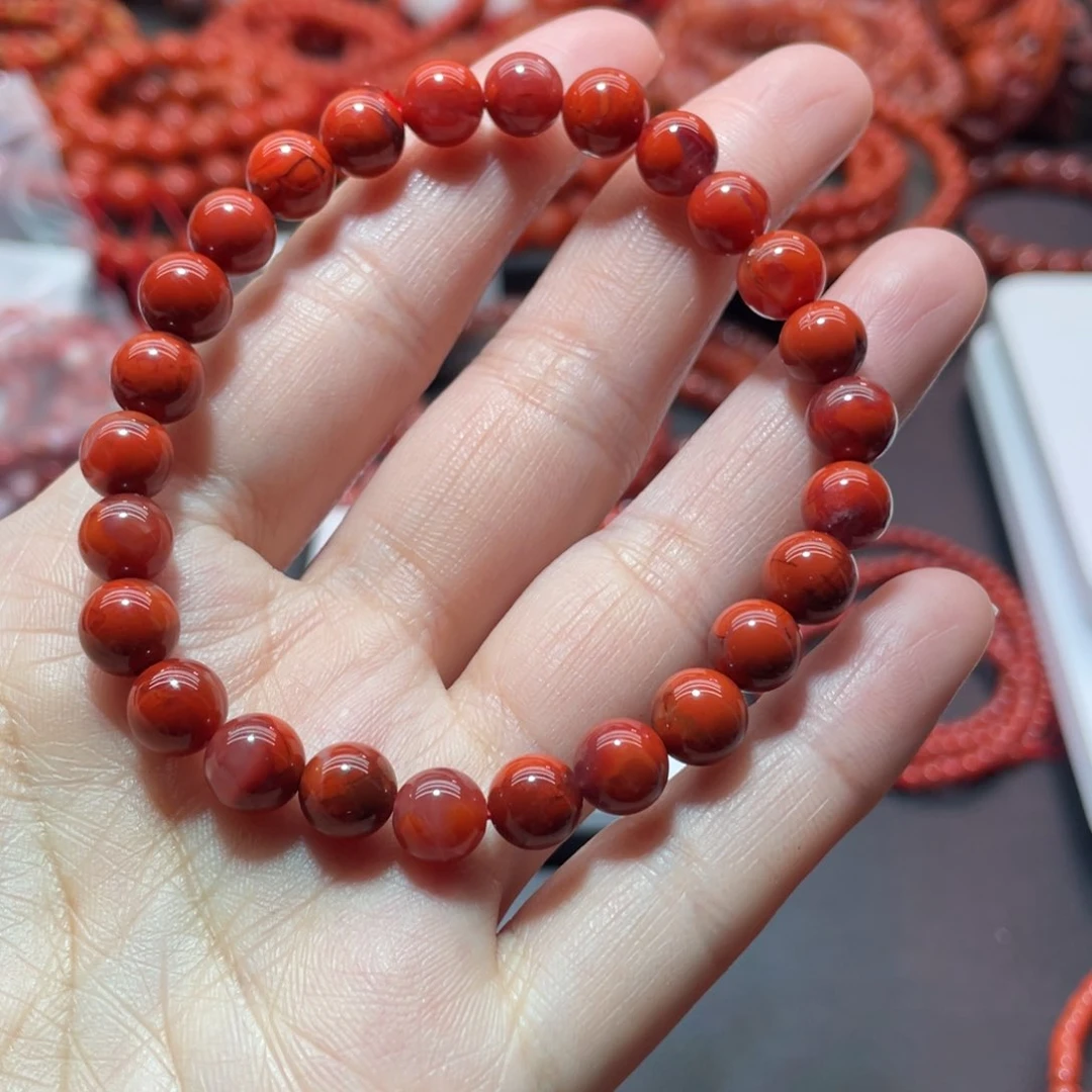 南红玛瑙手链未镶嵌L***i