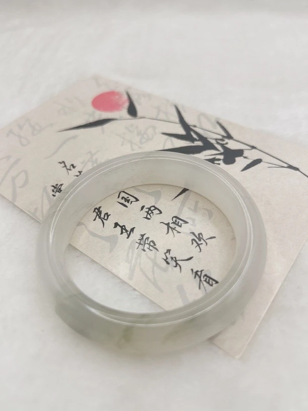 天然金丝玉宝石光白色时尚冰透高冰晴水色