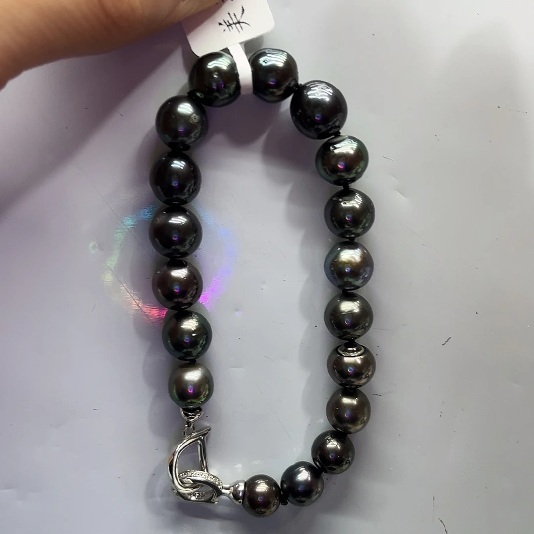 海水珍珠手绳银S925镶嵌