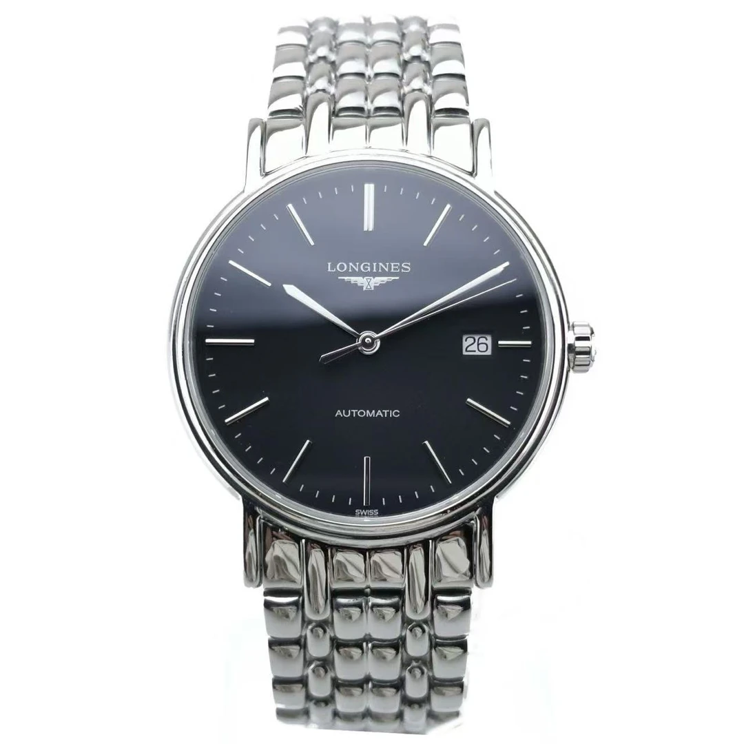 95新 Longines/浪琴 辰辰说表/瑰丽精钢机械男表L4.921.4.52.6