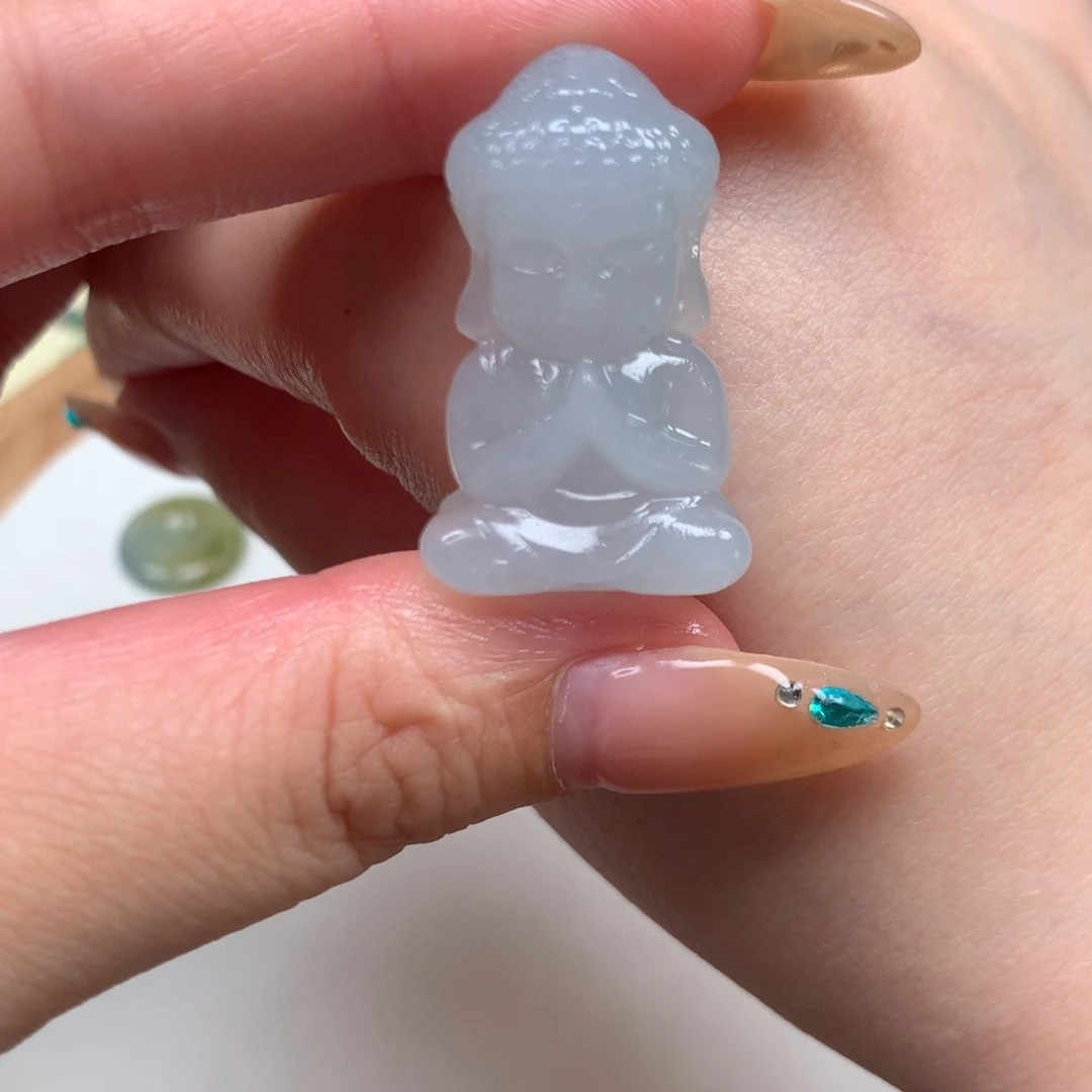 定制翡翠未镶嵌宝宝佛