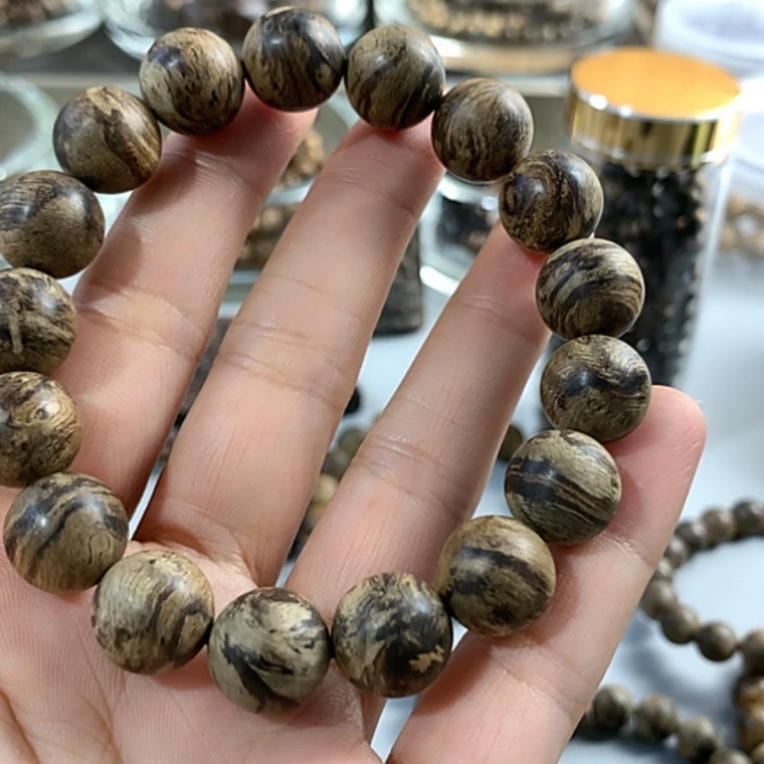 【闪购商品】沉香手串越南芽庄沉香留疤花珠1.3，16克