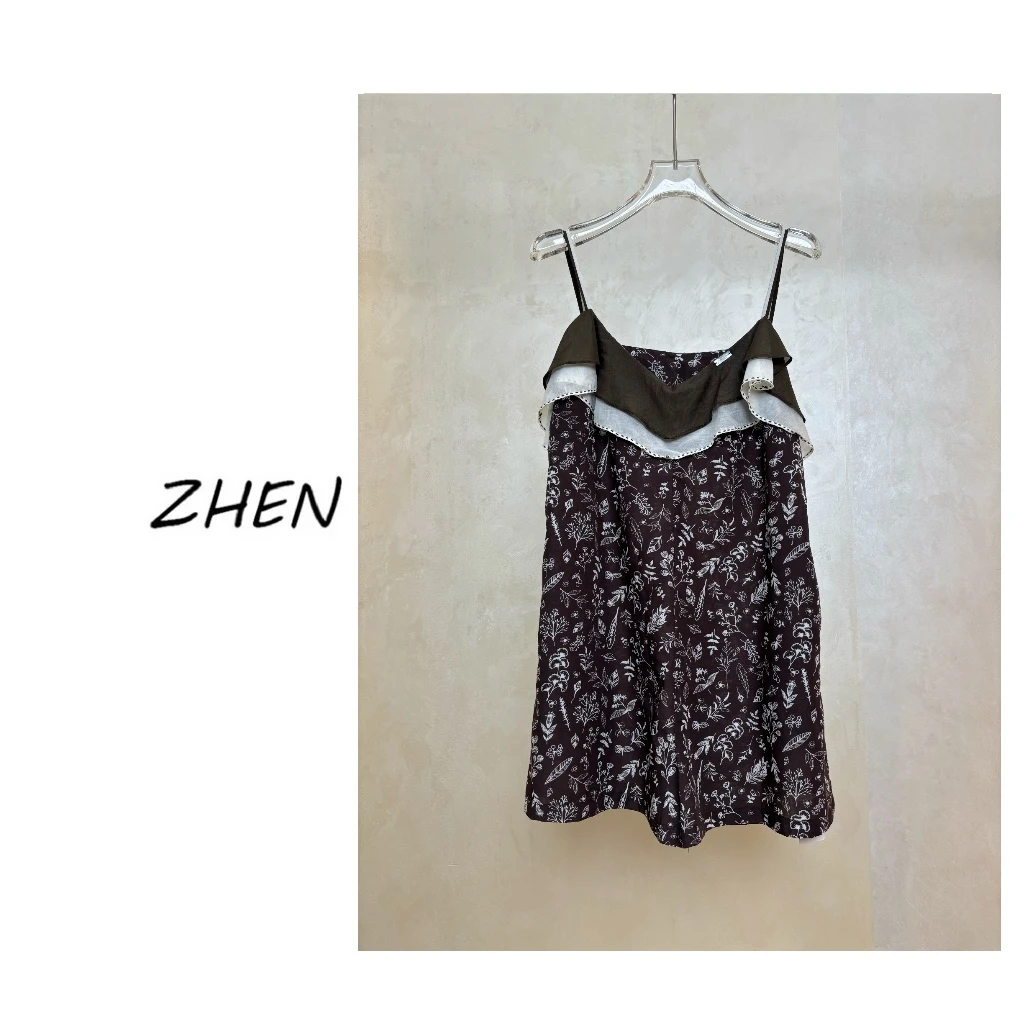 【ZHEN】25Y00196 2025新款修身显瘦时尚气质小众设计师款连体裤