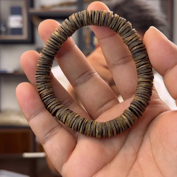 沉香手串奇楠沉水片珠8.5mm单圈多样性发一SY-037