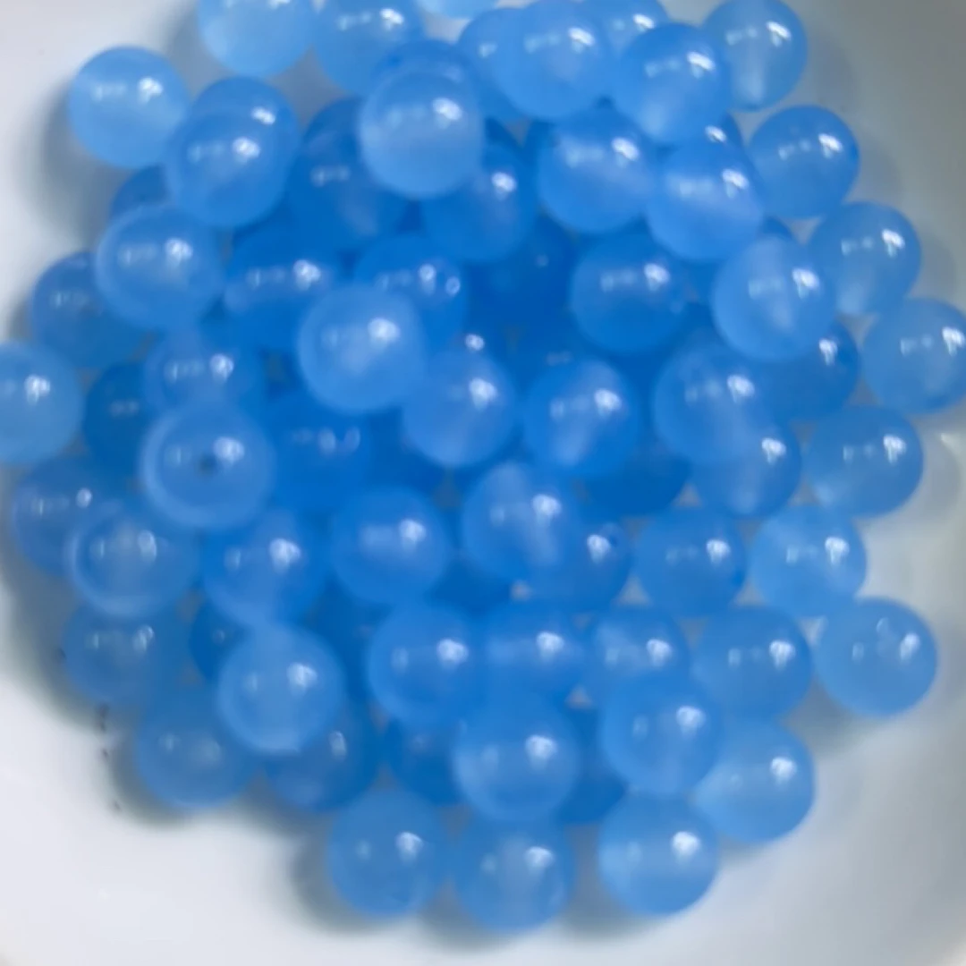 鸿福珠宝～B90 宝蓝玛瑙8mm25颗6.8元