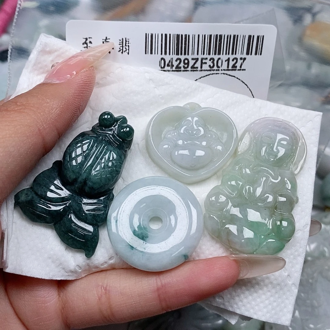 翡翠未镶嵌吊坠(不含链)