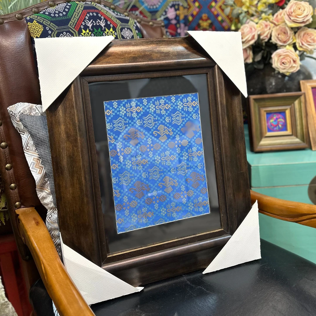 谭湘光 | 广西非遗壮锦壮锦墨绿凤纹艺术画