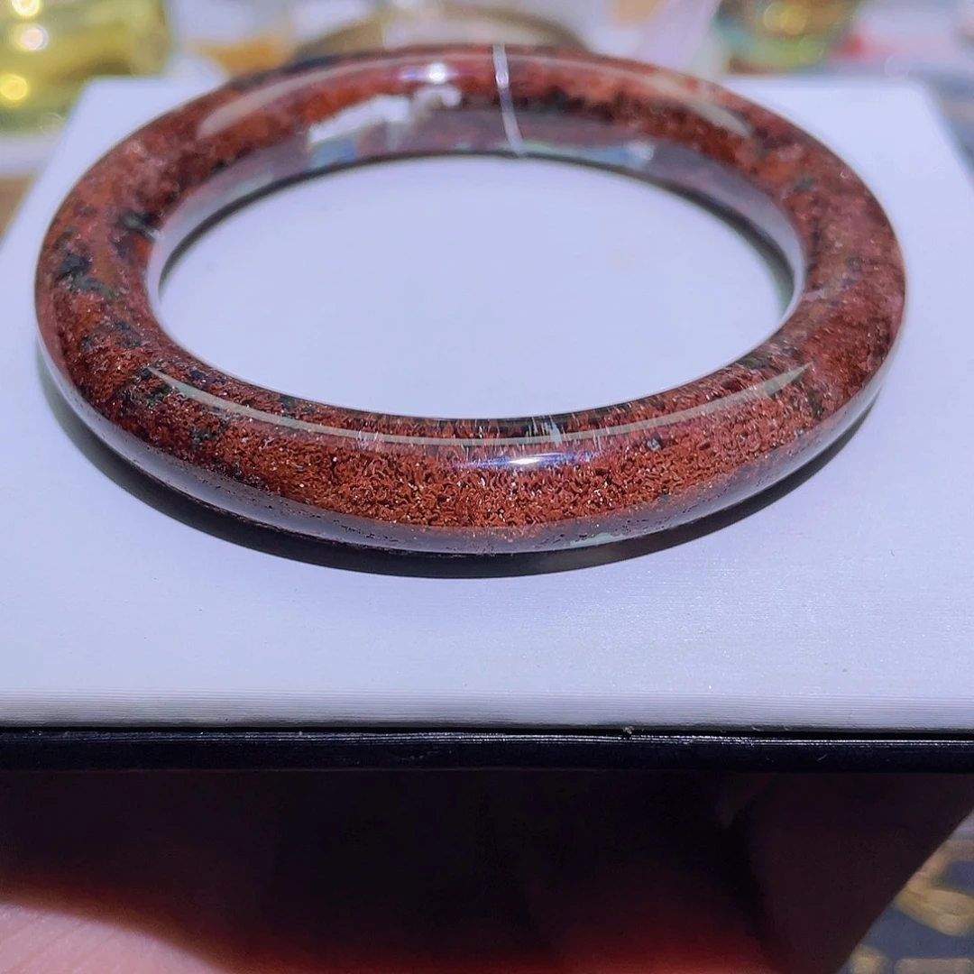 未镶嵌手镯水晶天然红幽灵手镯