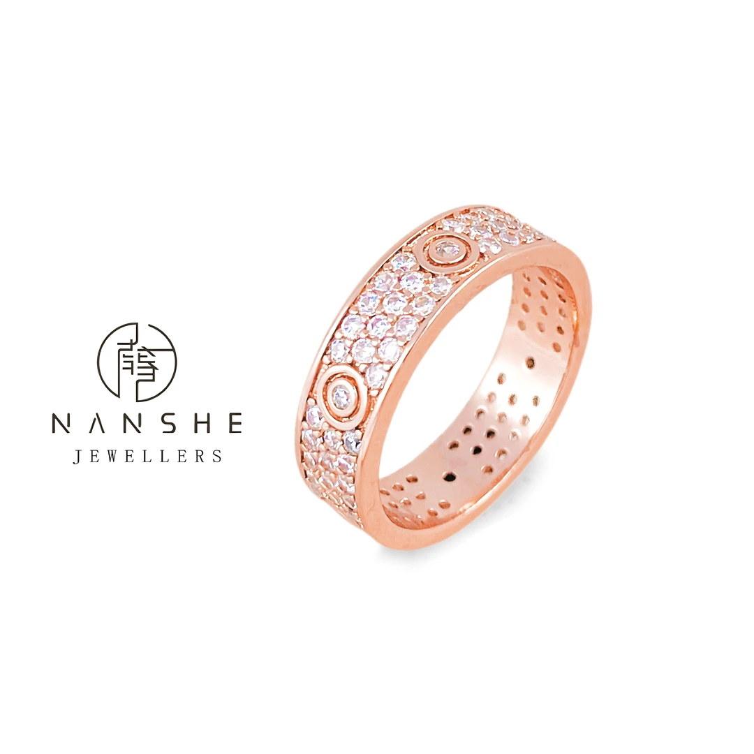 NANSHE/南奢 满钻Z戒指气质轻奢百搭经典