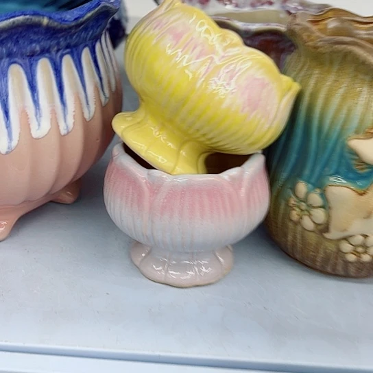 多肉绿植陶瓷花盆9.9包邮