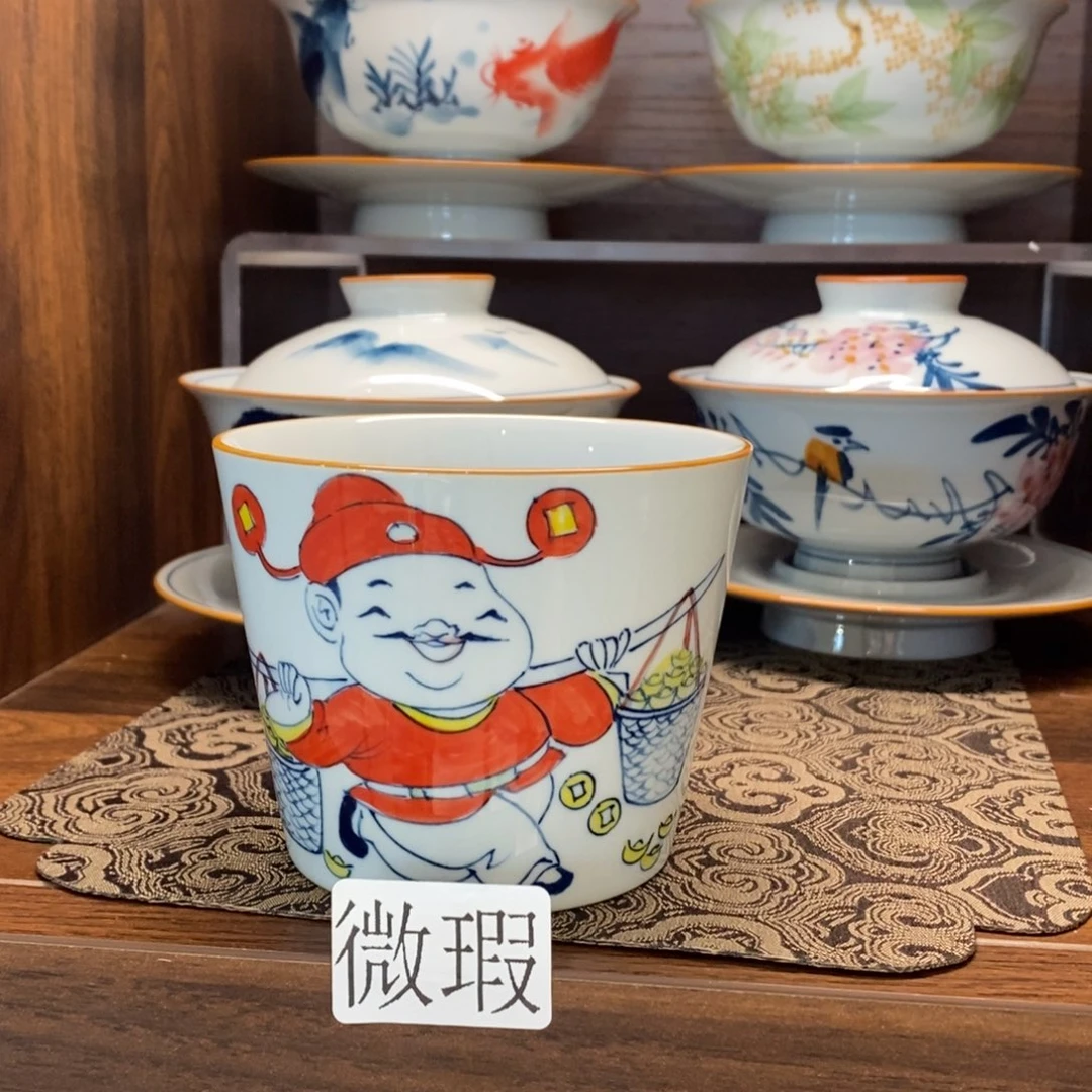 釉下彩手工绘制手工绘制