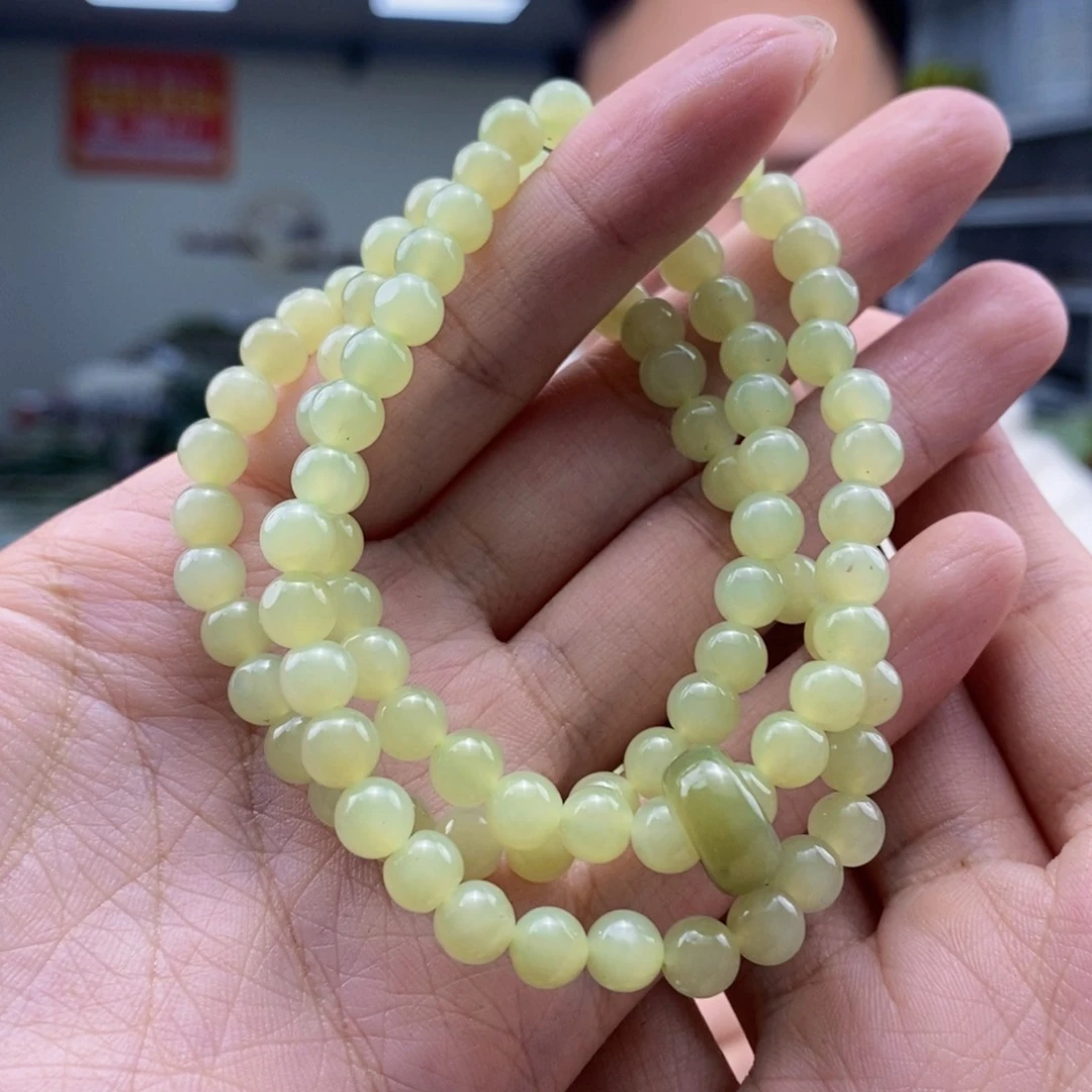 和田玉手串未镶嵌多样性发货 拍一发一