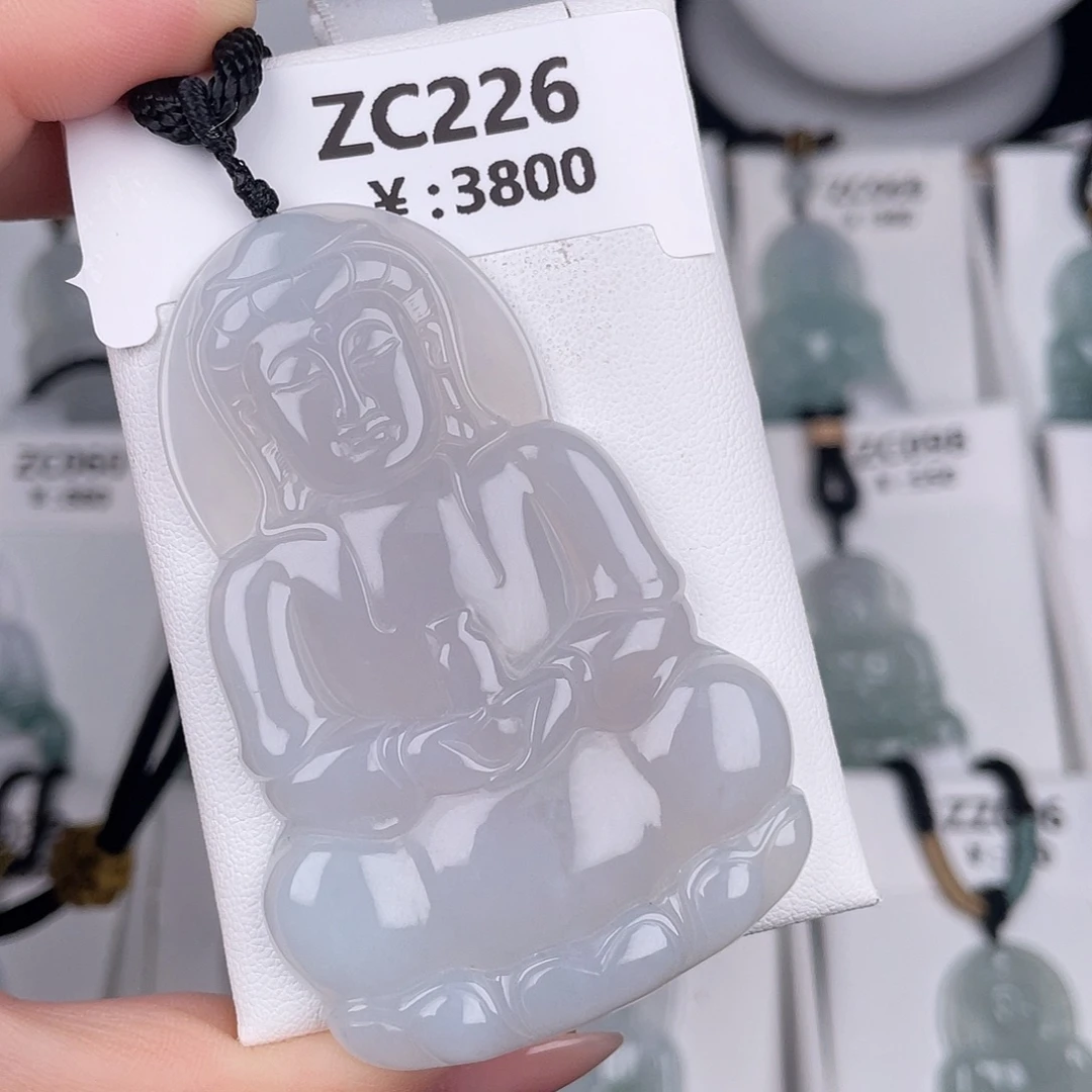 翡翠未镶嵌颈饰zc226